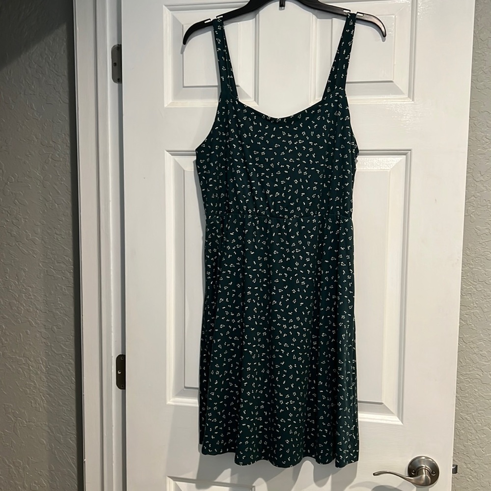 Charming Charlie large green dress